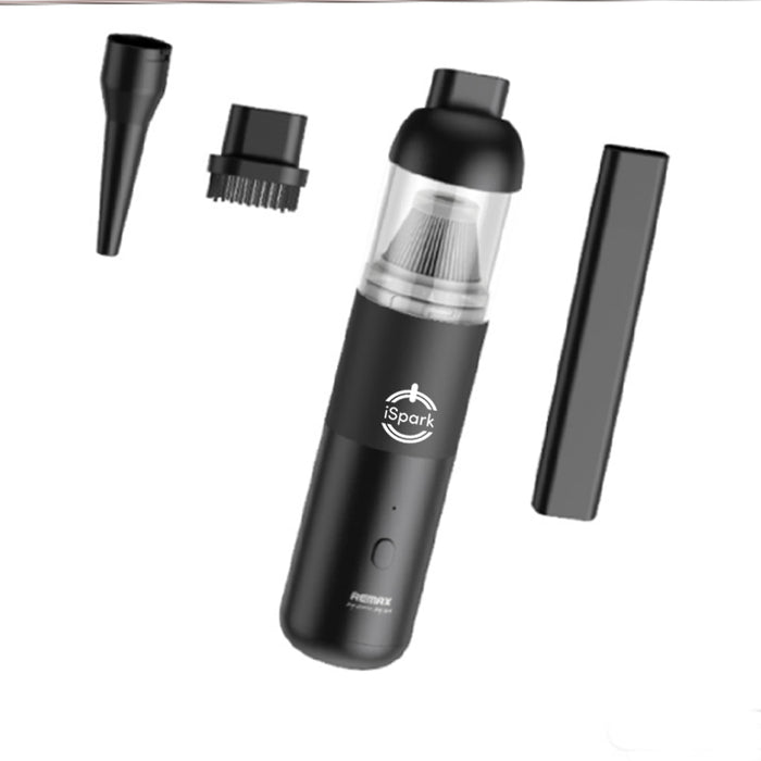 iSpark Remax high quality vacuum cleaner Air Duster for car & home, laptop etc very powerful effective vacuum cleaner high capacity battery, large waste bin - iSpark