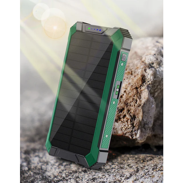iSpark 20,000 MAH solar power bank 2023 Built in Cables Wireless charging charge Multiple Devices at once Usb& Type c output PD20W Fast Charging compatible with Tables, iPads - iSpark