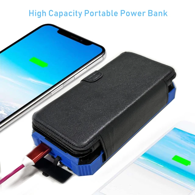 iSpark Solar Powerbank  PD20W with 3 External Foldable solar panels 20,000 MAH wireless Charging with 4 Built in Cables charge Multiple Devices at once charge with the sun safe electricity charge larger devices with this solar PowerBank fast - iSpark 