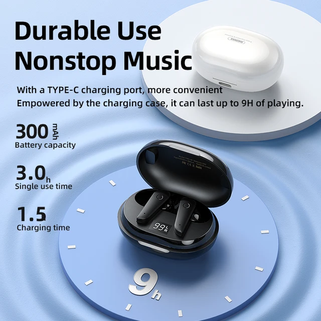 iSpark Remax TWS-46 Bluetooth Earbuds, ANC noise reduction, led display large battery capacity open & connect led digital display - iSpark 