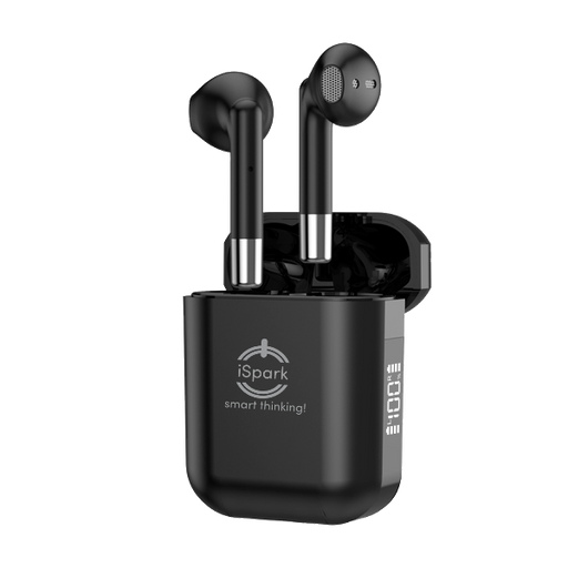 iSpark AP19 Wireless Bluetooth Earbuds 5.3 Bluetooth compatible with iPhones& all smartphones with led digital display long battery life for music & calls - iSpark 